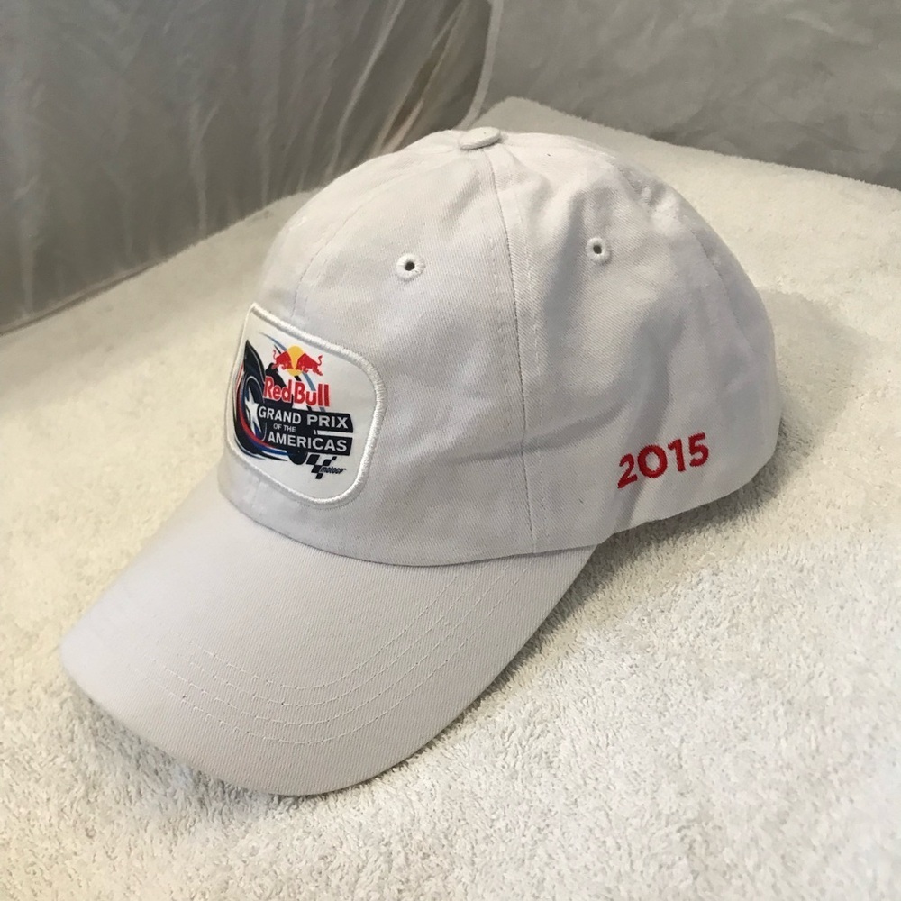 Red Bull Grand Prix Adjustable White Racing Ball Cap By Circuit Of The Americas View 6